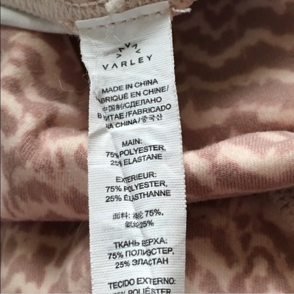 Varley Pink Duncan Snake-print legging Size Small EUC - Picture 9 of 16